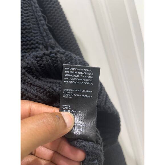 NWT Free People Bell Song Knit Pullover Sweater in Black Sz XS - Picture 8 of 10